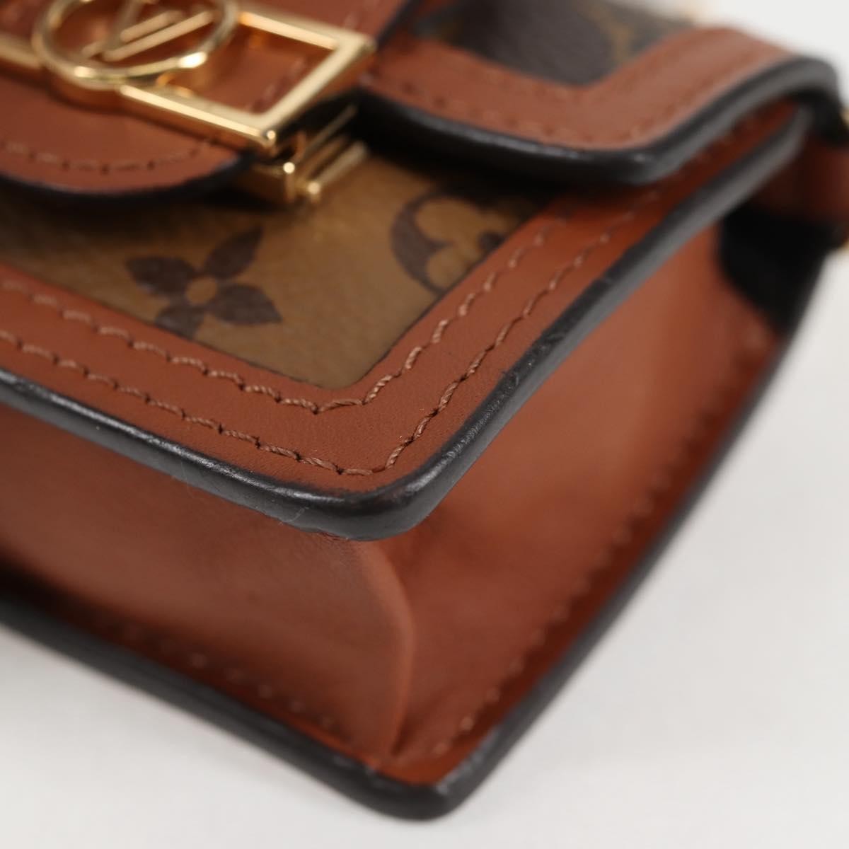 Louis Vuitton Dauphine Shoulder Bag Reverse Monogram Canvas Brown Canvas Clutche & Pouche Bag (Pre-Owned)