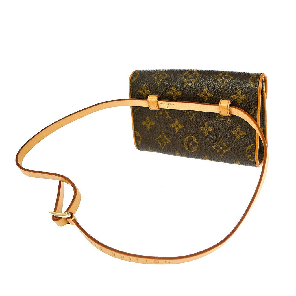 Louis Vuitton Florentine Waist Bag Monogram Canvas Brown Canvas Clutche & Pouche Bag (Pre-Owned)