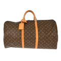 Louis Vuitton Keepall Bag Monogram Canvas Brown Canvas Travel Bag Bag (Pre-Owned)