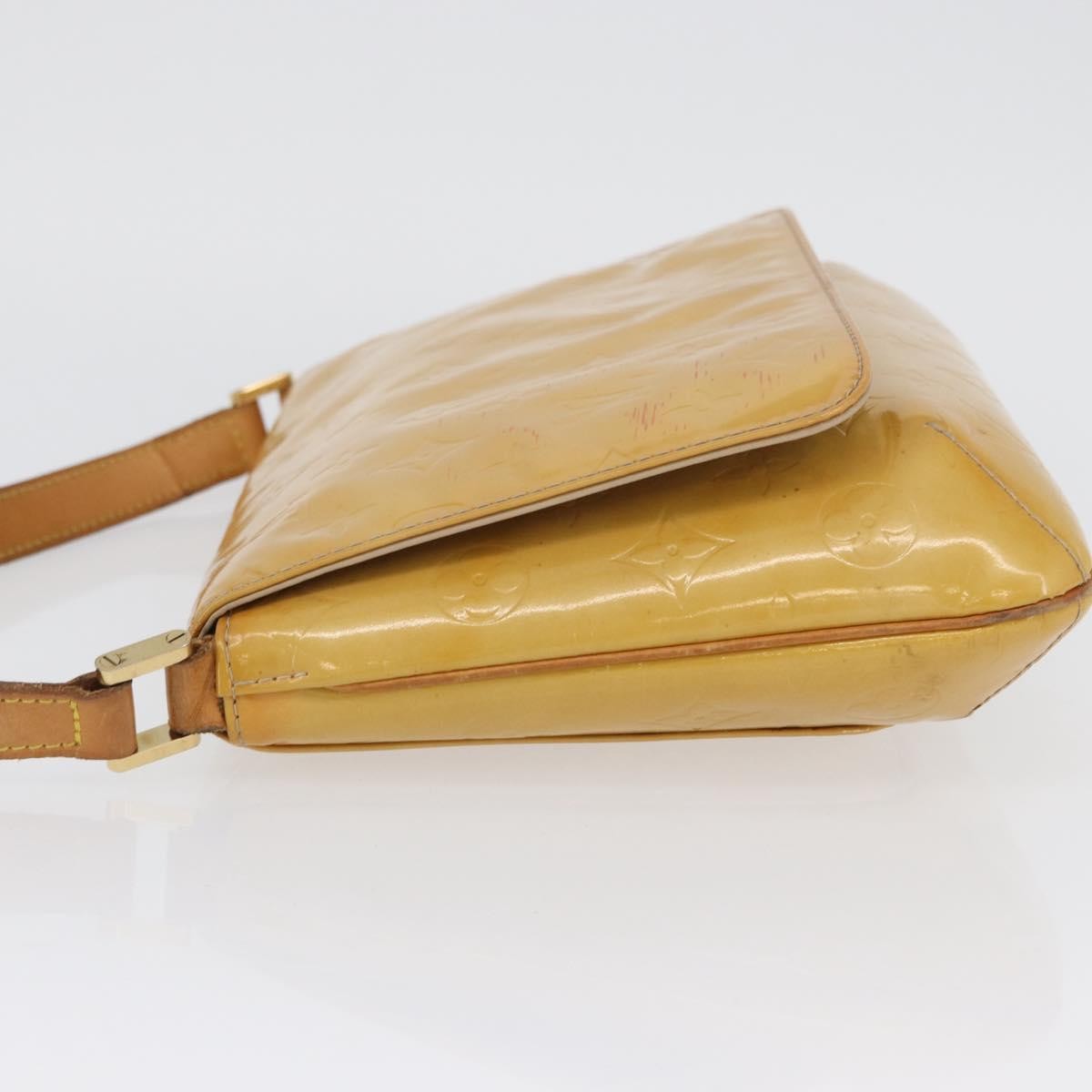 Louis Vuitton Thompson Street Handbag Monogram Vernis Beige Patent_Leather Shoulder Bag Bag (Pre-Owned)
