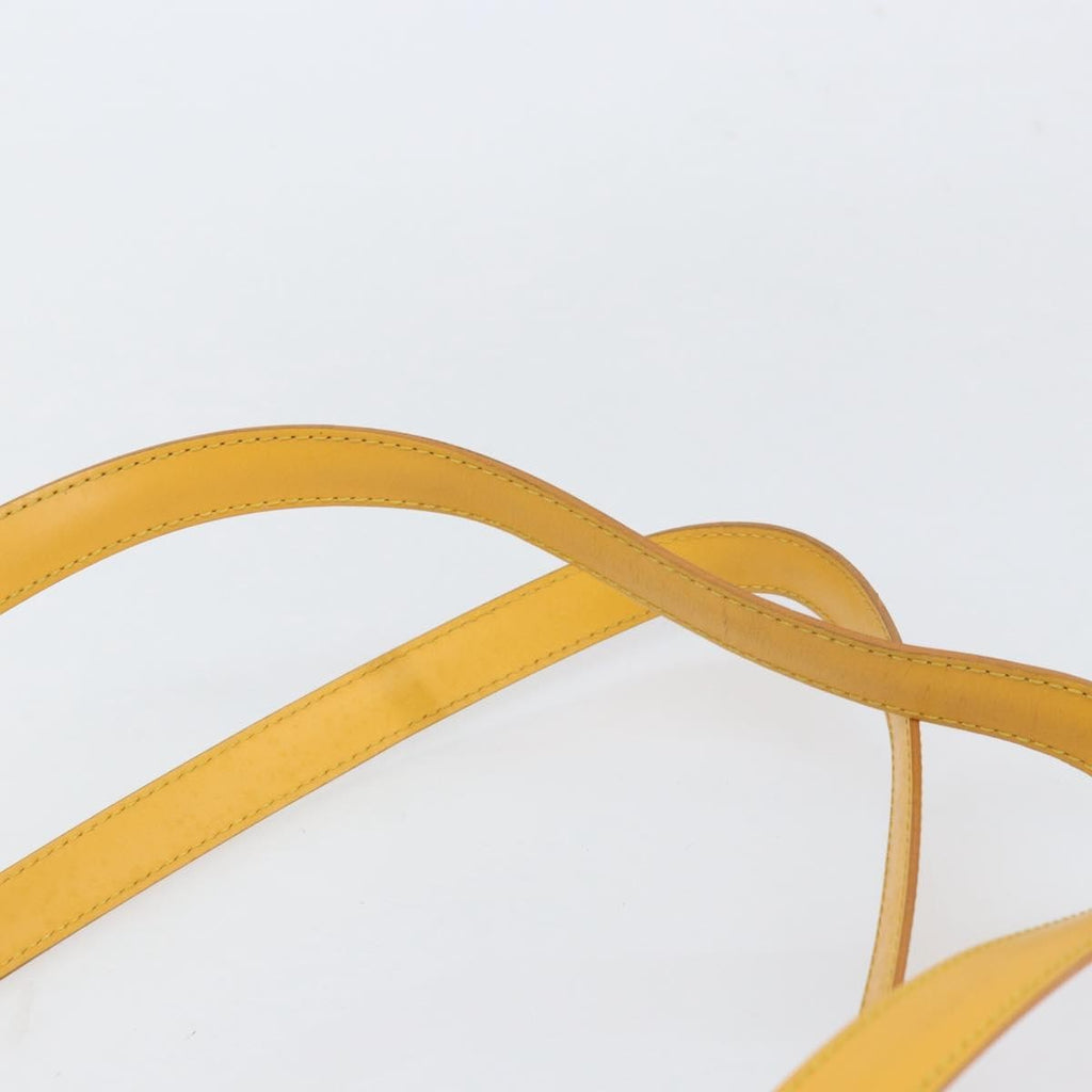 Louis Vuitton Saint Jacques Handbag Epi Leather Yellow Leather Handbag (Pre-Owned)