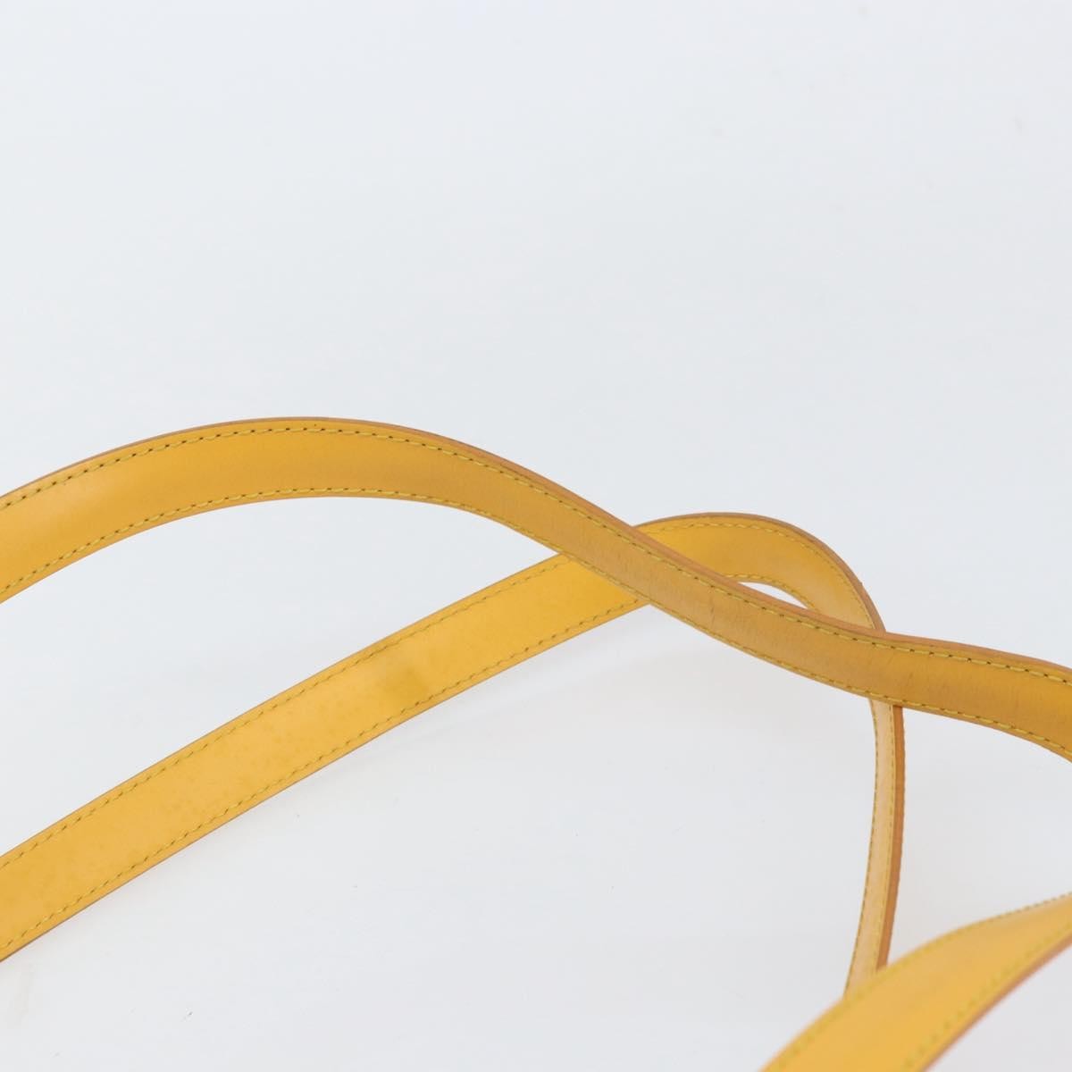 Louis Vuitton Saint Jacques Handbag Epi Leather Yellow Leather Handbag (Pre-Owned)