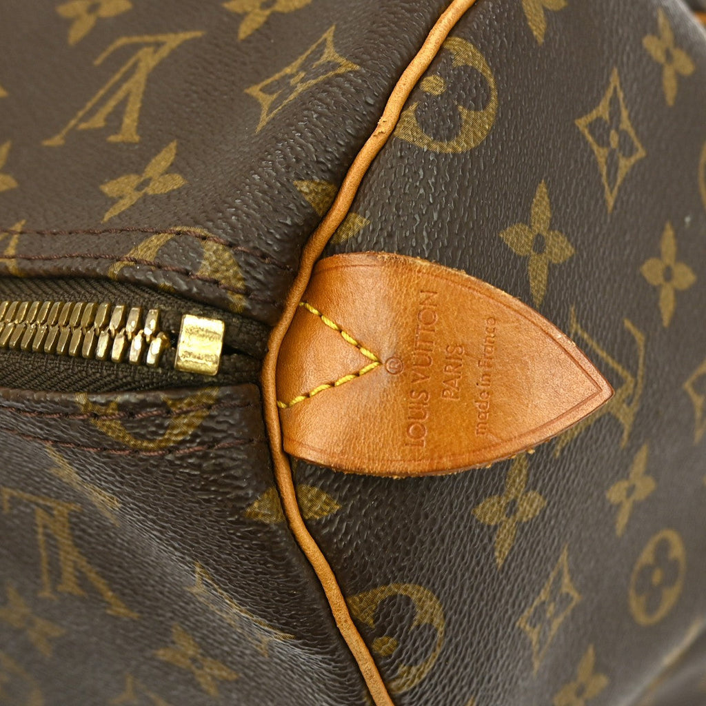 Louis Vuitton Keepall Bag Monogram Canvas Brown Canvas Travel Bag Bag (Pre-Owned)
