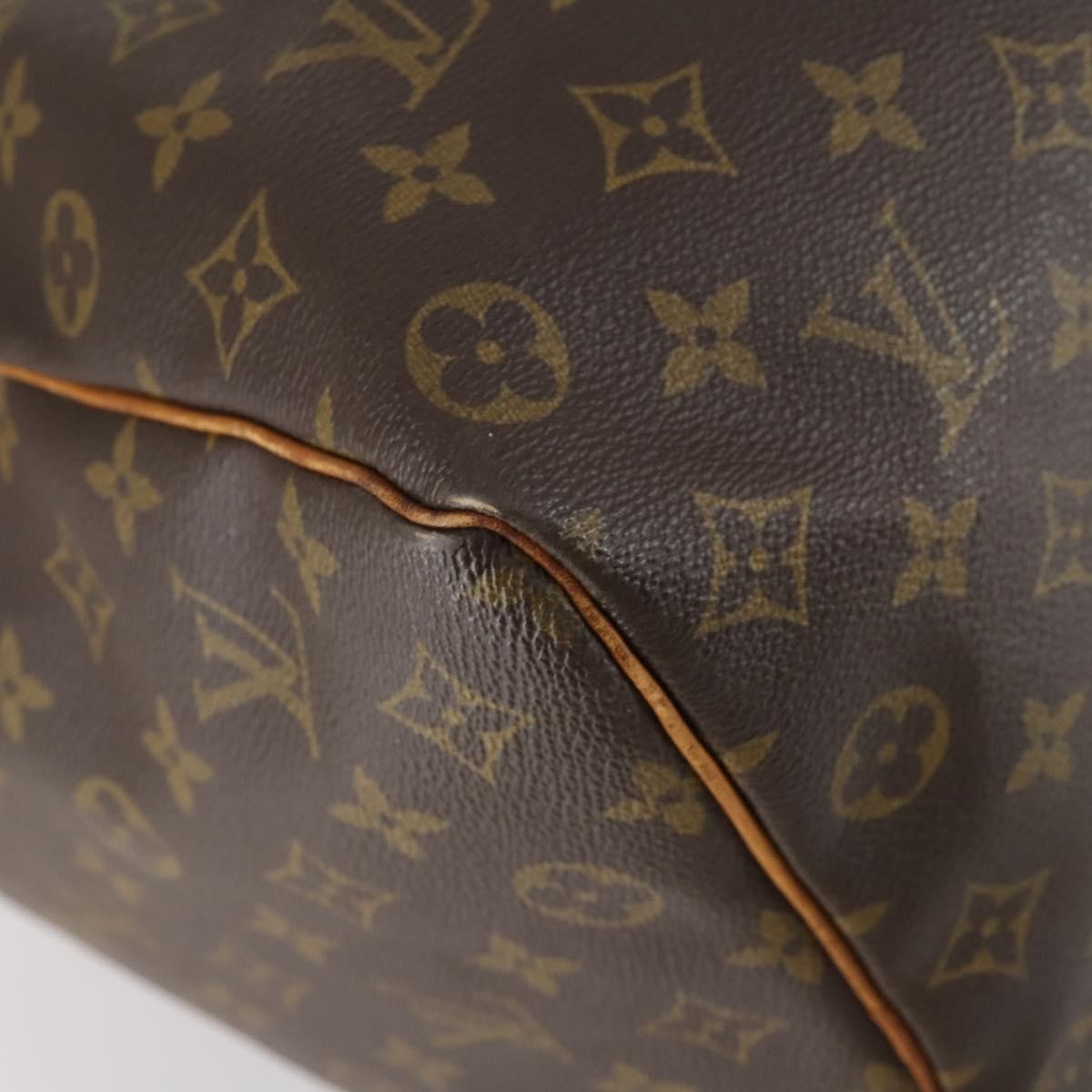 Louis Vuitton Keepall Bag Monogram Canvas Brown Canvas Travel Bag Bag (Pre-Owned)