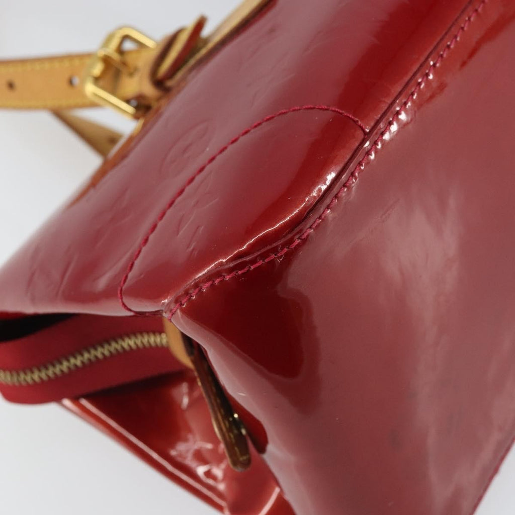 Louis Vuitton Rosewood Avenue Handbag Monogram Vernis Red Patent_Leather Handbag (Pre-Owned)