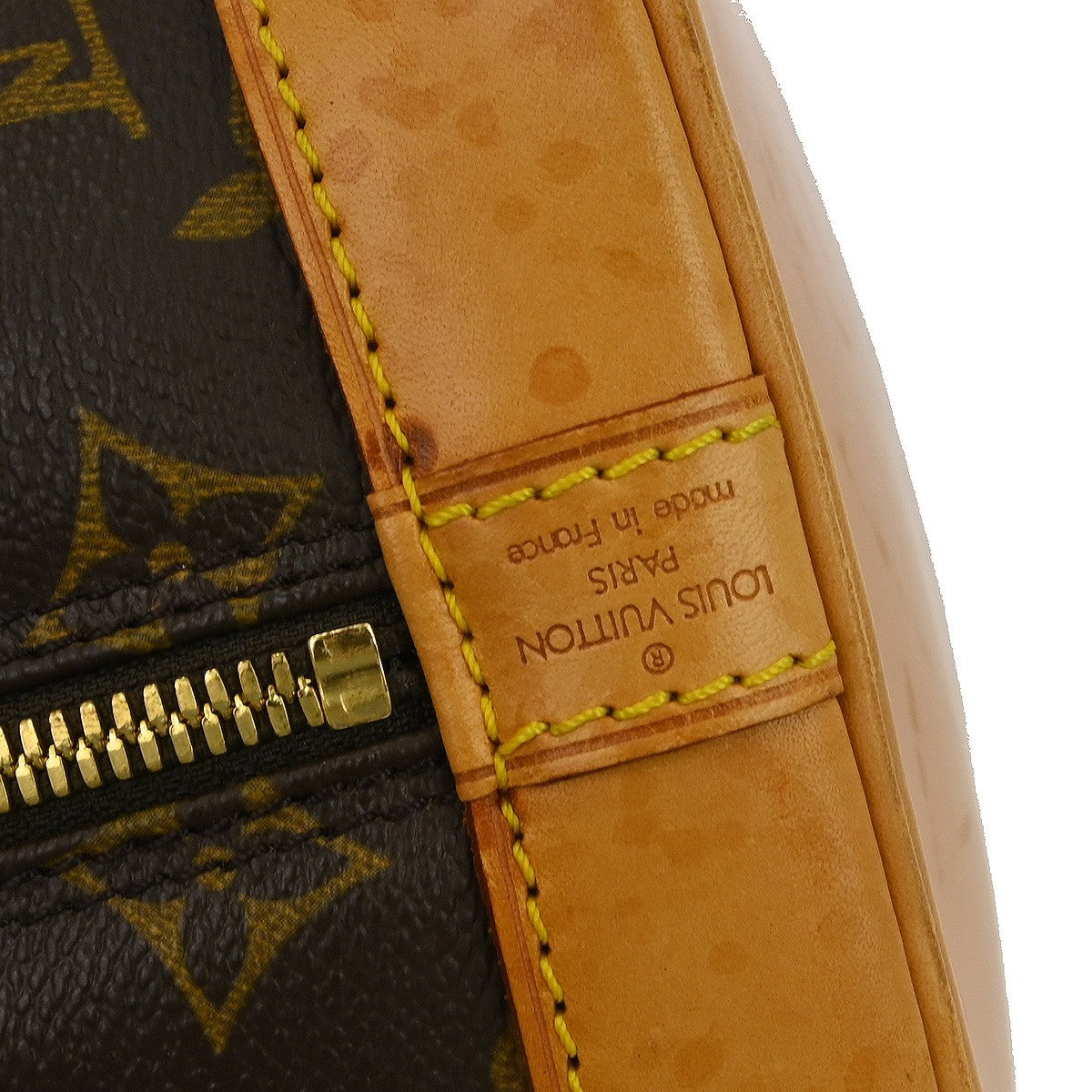 Louis Vuitton Alma Handbag Monogram Canvas Brown Canvas Handbag (Pre-Owned)