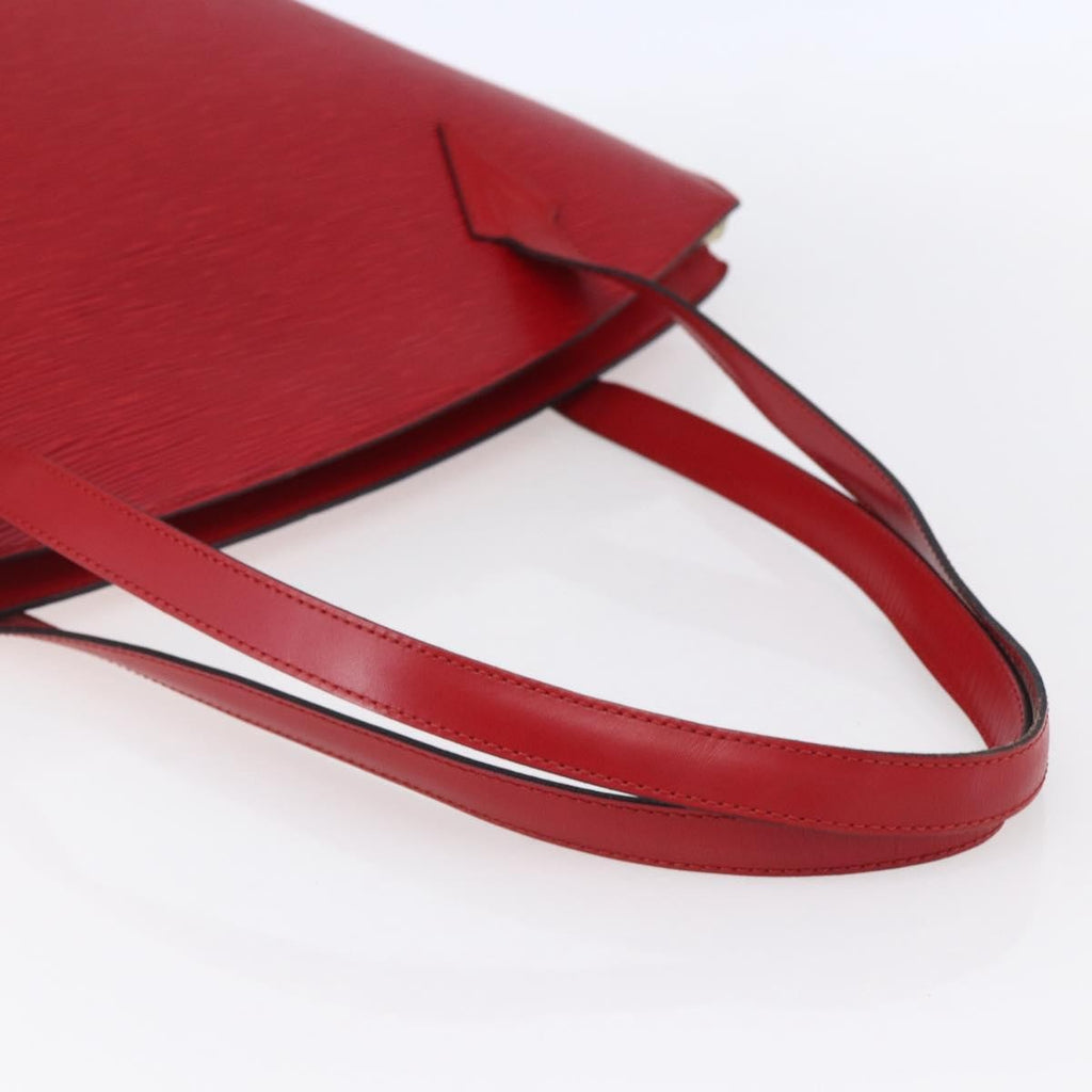 Louis Vuitton Saint Jacques Handbag Epi Leather Red Leather Shoulder Bag Bag (Pre-Owned)