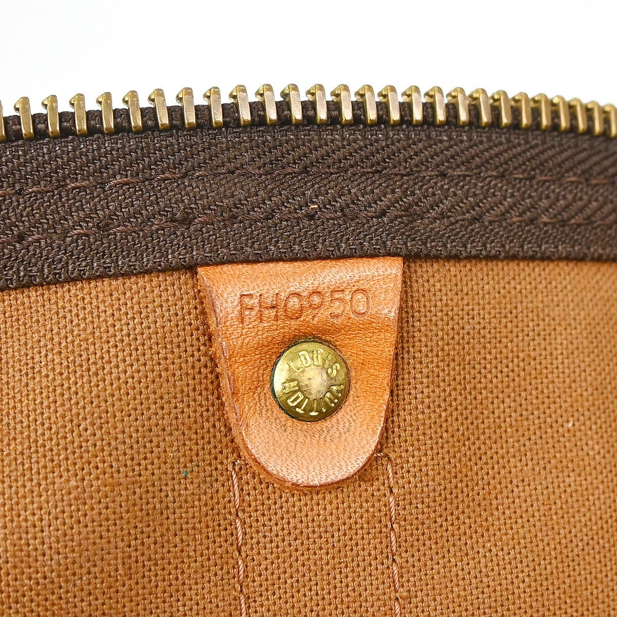 Louis Vuitton Keepall Bag Monogram Canvas Brown Canvas Travel Bag Bag (Pre-Owned)