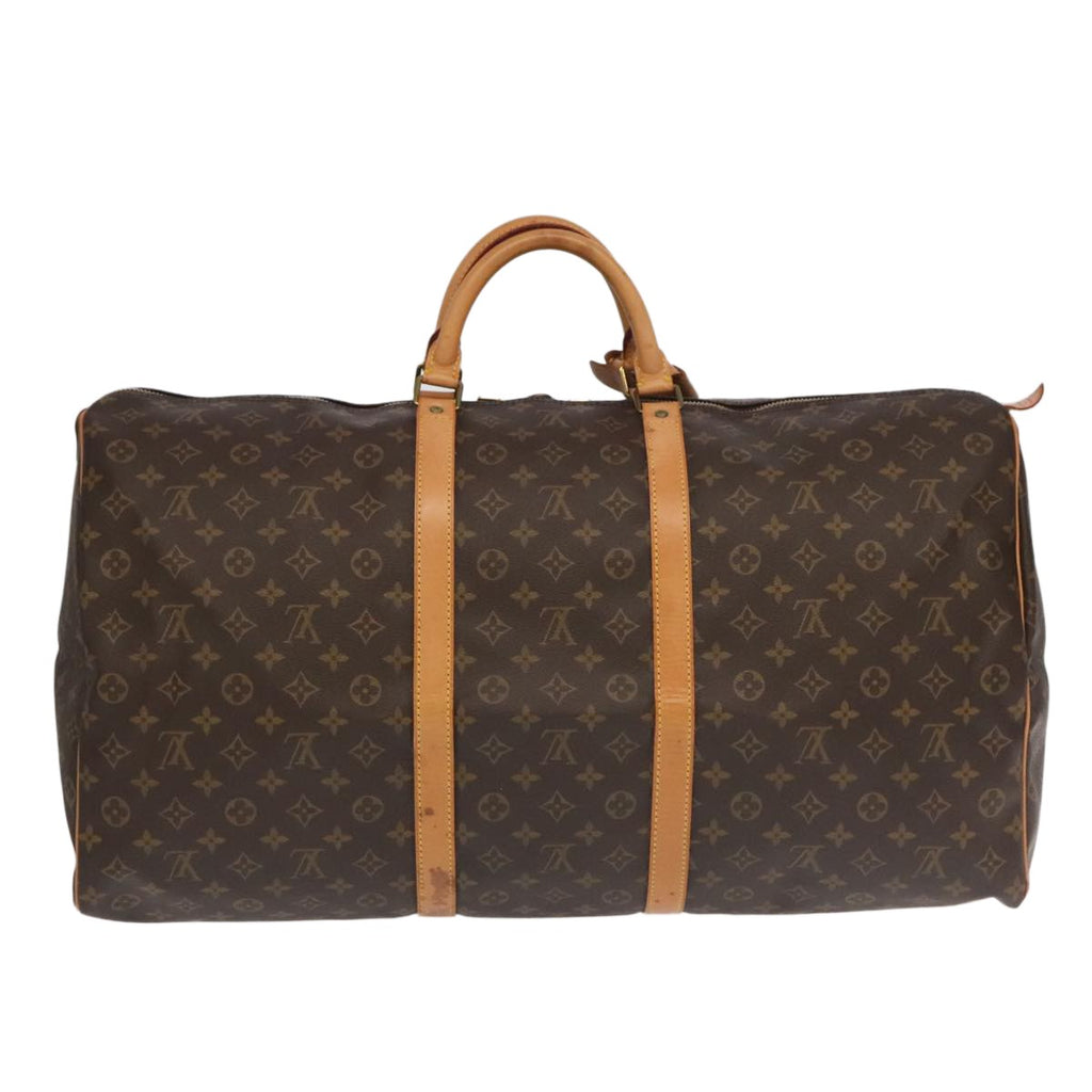 Louis Vuitton Keepall Bag Monogram Canvas Brown Canvas Travel Bag Bag (Pre-Owned)