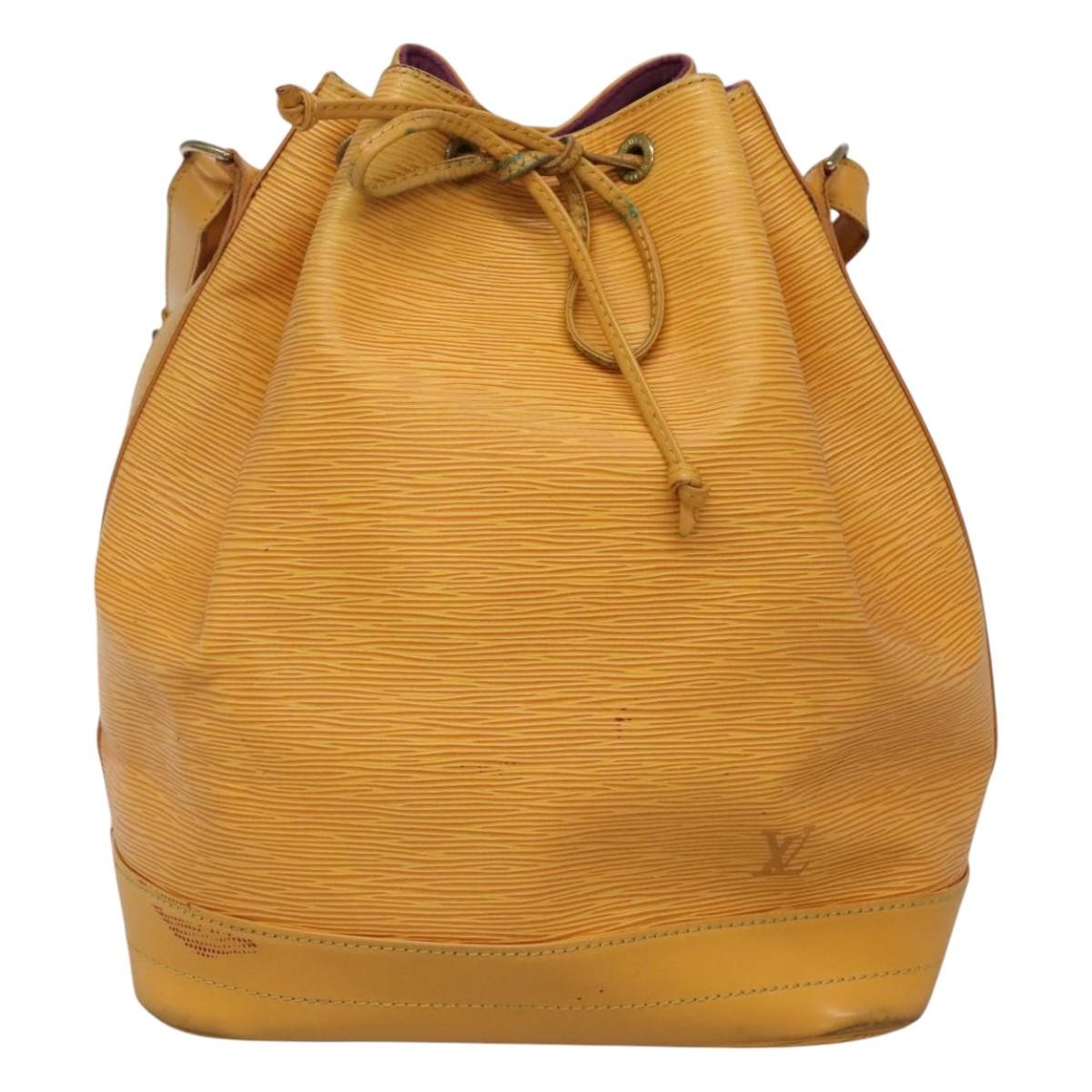 Louis Vuitton Noe Handbag Epi Leather Yellow Leather Shoulder Bag Bag (Pre-Owned)