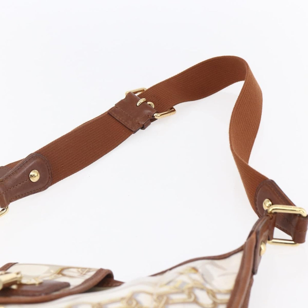 Louis Vuitton Charms Musette Handbag Pvc Over Printed Silk White Plastic Shoulder Bag Bag (Pre-Owned)