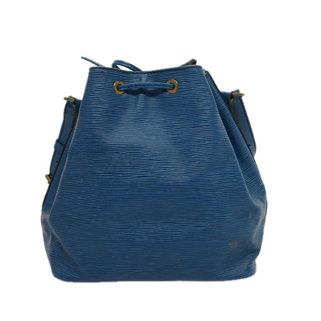 Louis Vuitton Petit Noe Handbag Epi Leather Blue Leather Shoulder Bag Bag (Pre-Owned)