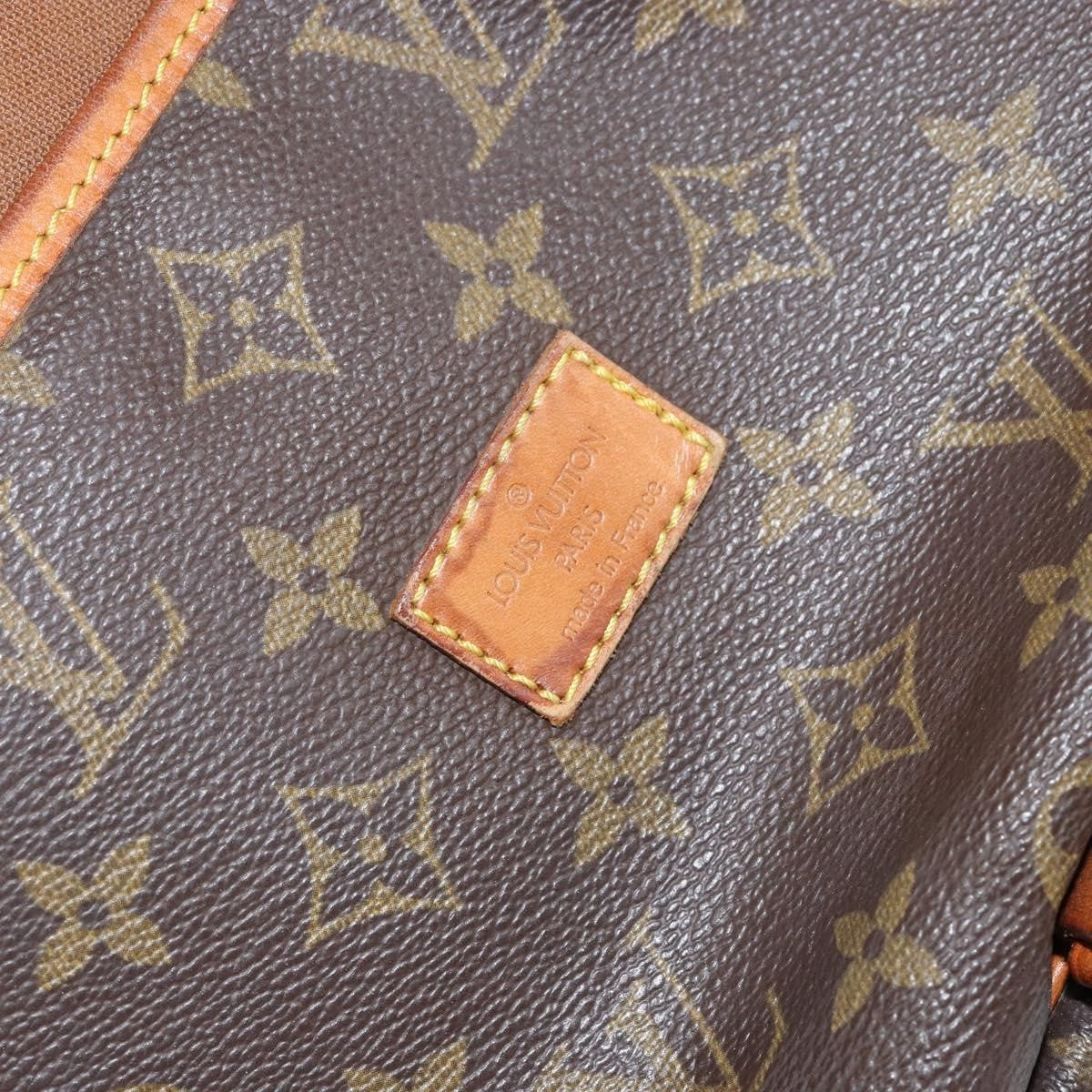 Louis Vuitton Saumur Handbag Monogram Canvas Brown Canvas Shoulder Bag Bag (Pre-Owned)