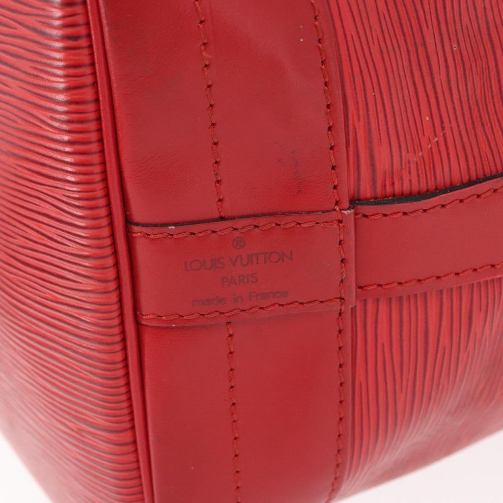 Louis Vuitton Noe Handbag Epi Leather Red Leather Shoulder Bag Bag (Pre-Owned)