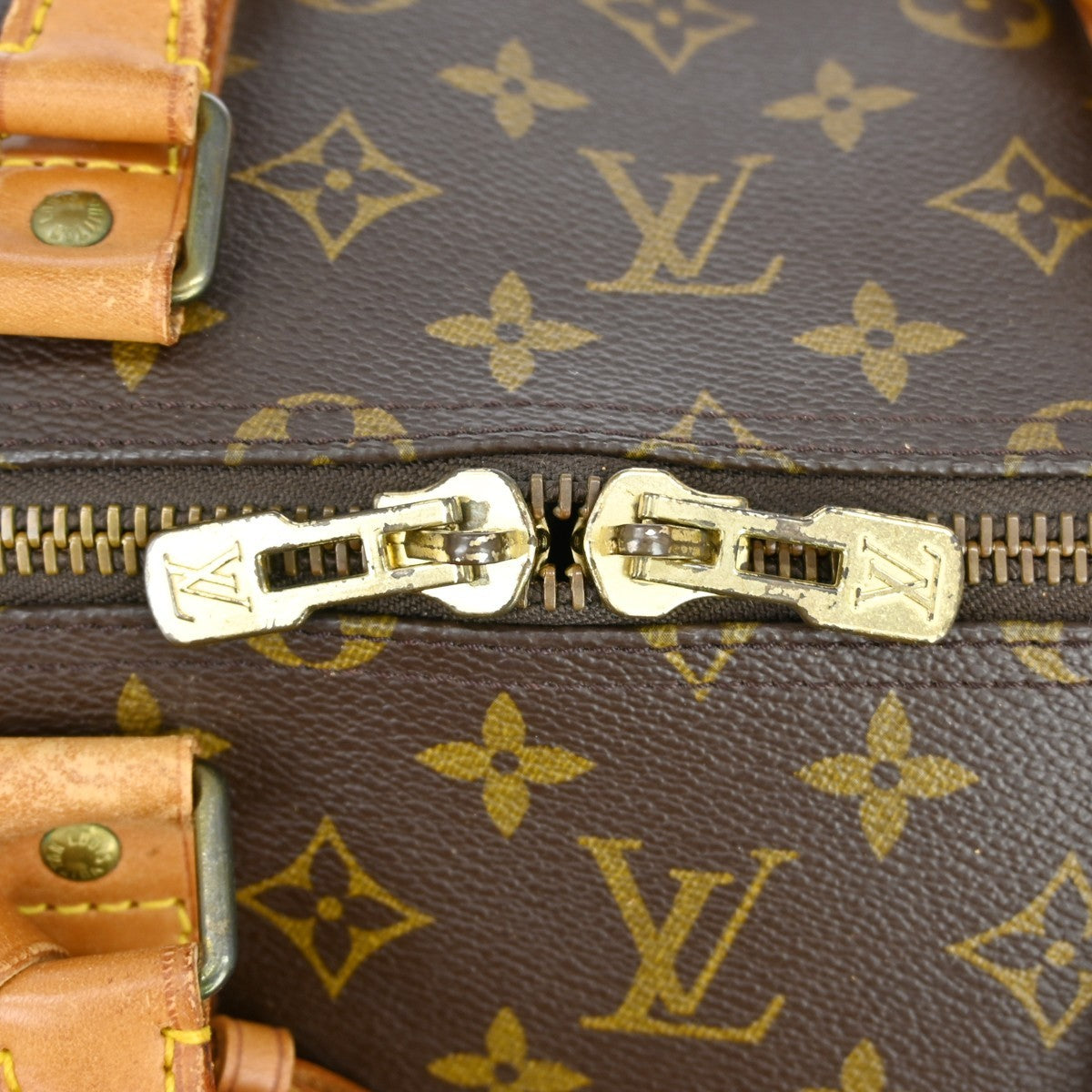 Louis Vuitton Keepall Bag Monogram Canvas Brown Canvas Travel Bag Bag (Pre-Owned)
