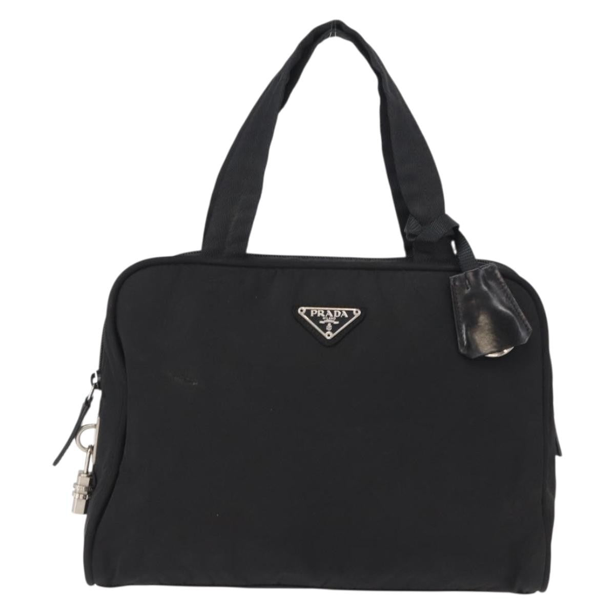 Prada Bowling Shoulder Bag Tessuto Black Nylon Shoulder Bag Bag (Pre-Owned)