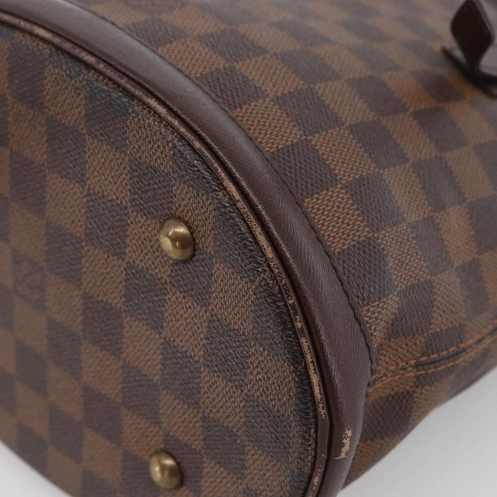 Louis Vuitton Marais Bucket Bag Damier Brown Canvas Shoulder Bag Bag (Pre-Owned)
