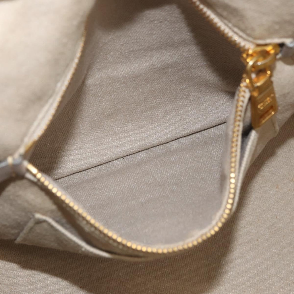 Prada Canapa Tote Canvas Beige Canvas Tote Bag Bag (Pre-Owned)