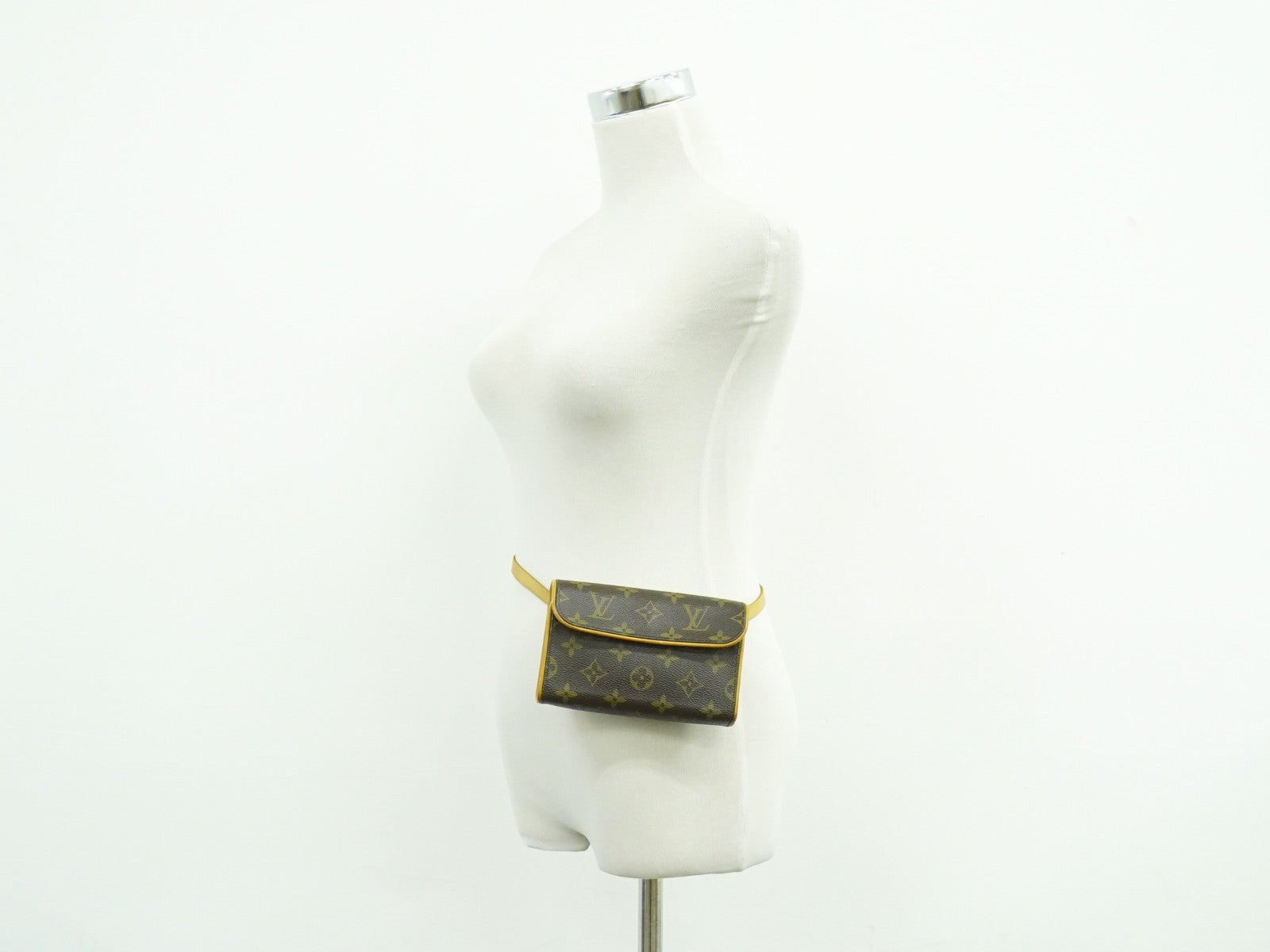 Louis Vuitton Florentine Waist Bag Monogram Canvas Brown Canvas Shoulder Bag Bag (Pre-Owned)