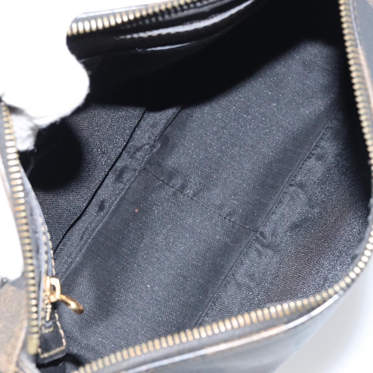 Fendi Vintage Pequin Shoulder Bag Pequin Brown Canvas Shoulder Bag Bag (Pre-Owned)