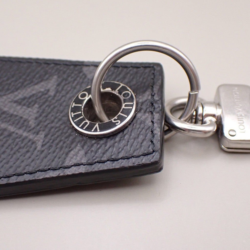 Louis Vuitton Enchappe Key Holder Monogram Eclipse Canvas Black Leather Charms And Keychains Accessory (Pre-Owned)