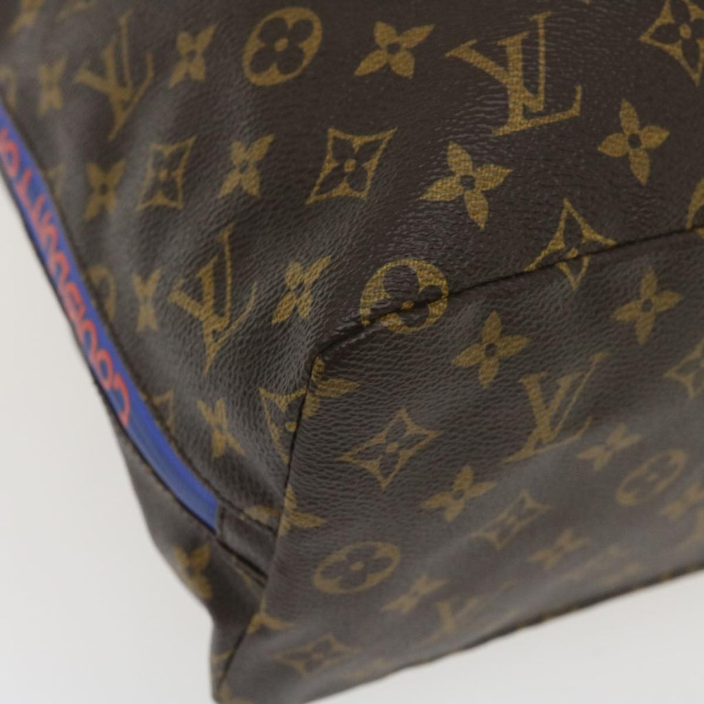 Louis Vuitton Cabas Light Drawstring Bag Monogram Split Canvas Brown Canvas Tote Bag Bag (Pre-Owned)