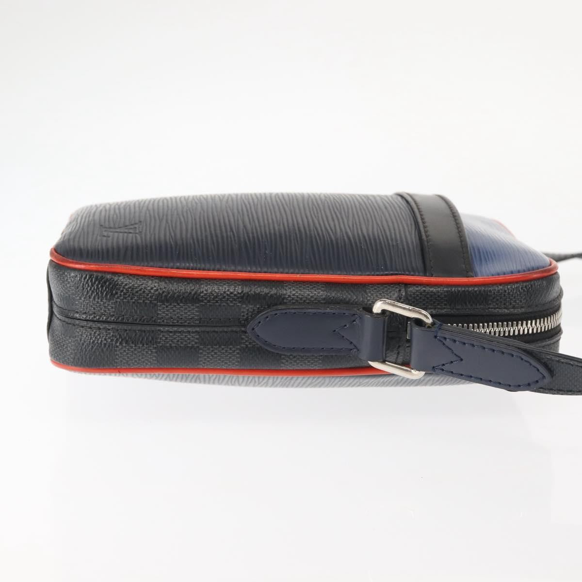 Louis Vuitton Danube Handbag Epi Leather Navy Leather Bag (Pre-Owned)