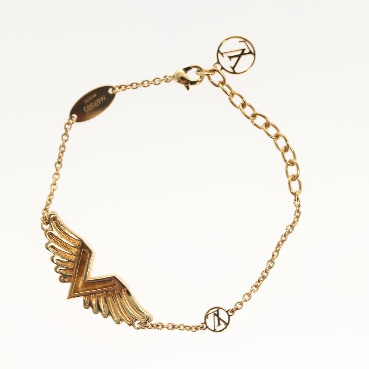 Louis Vuitton Essential V California Dreaming Bracelet Metal With Crystals Gold Metal Bracelet Jewelry (Pre-Owned)