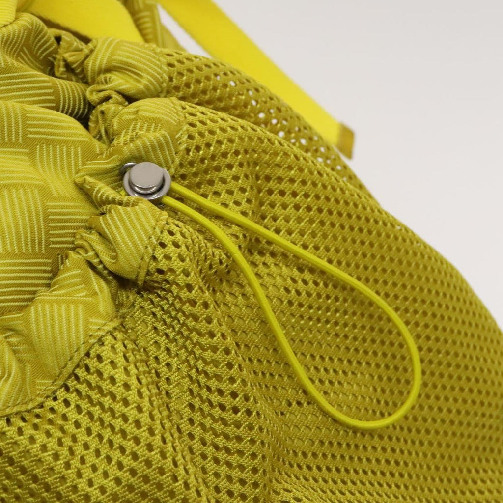 Bottega Veneta Vintage Backpack Nylon Yellow Nylon Backpack Bag (Pre-Owned)