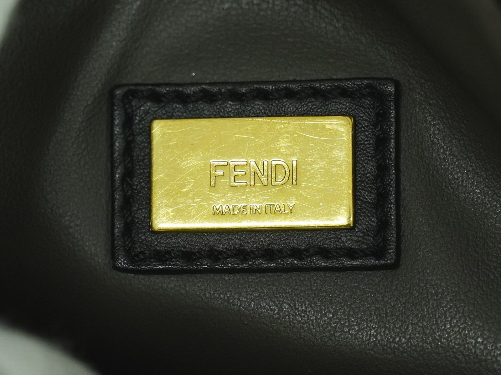 Fendi 2Jours Bag Leather Black Leather Handbag (Pre-Owned)