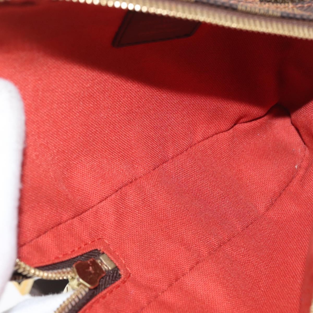 Louis Vuitton Geronimos Waist Bag Damier Brown Canvas Shoulder Bag Bag (Pre-Owned)