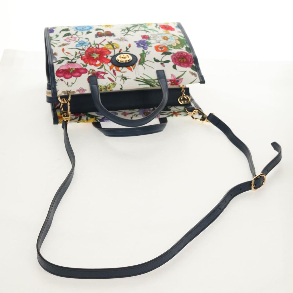 Gucci Flora Canvas Multicolour Canvas Tote Bag Bag (Pre-Owned)