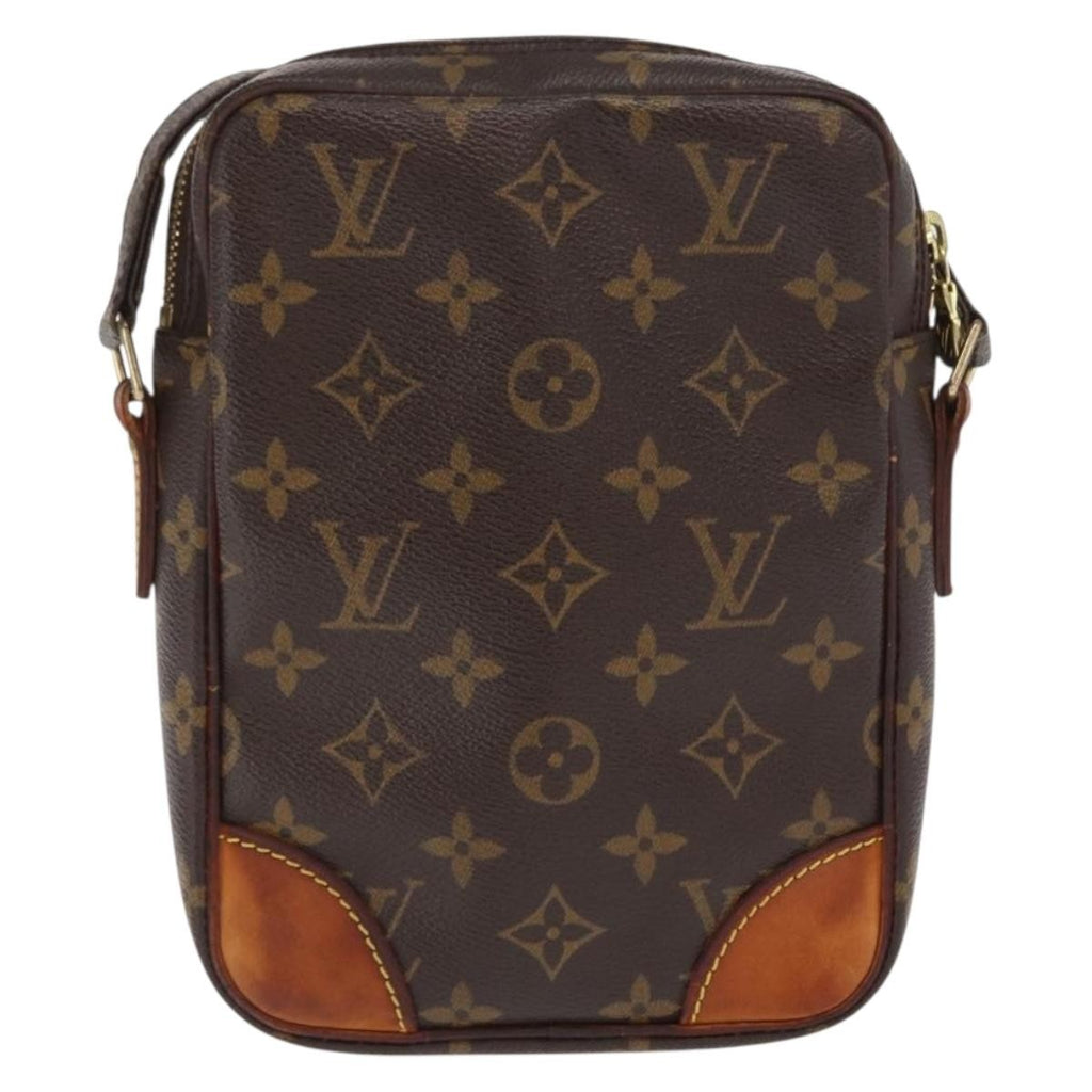 Louis Vuitton Danube Handbag Monogram Canvas Brown Canvas Shoulder Bag Bag (Pre-Owned)