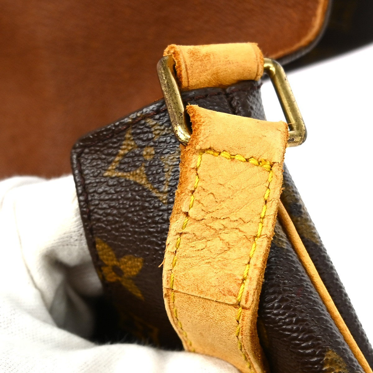 Louis Vuitton Musette Handbag Monogram Canvas Brown Canvas Shoulder Bag Bag (Pre-Owned)