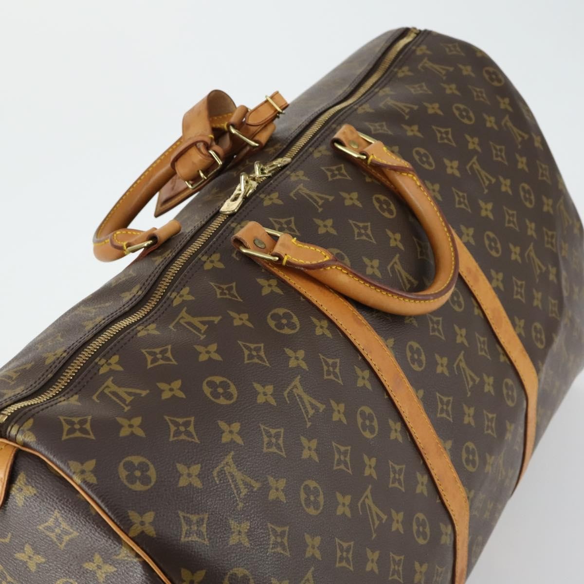 Louis Vuitton Keepall Bag Monogram Canvas Brown Canvas Travel Bag Bag (Pre-Owned)