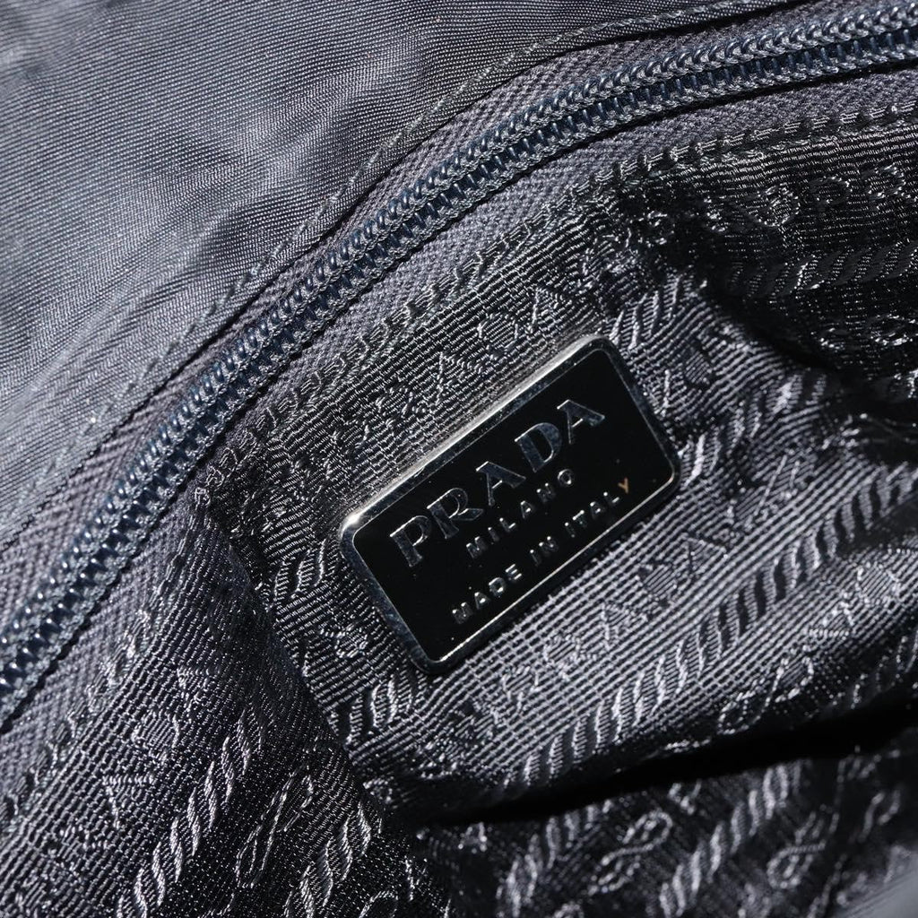 Prada Vintage Tote Tessuto Black Nylon Tote Bag Bag (Pre-Owned)