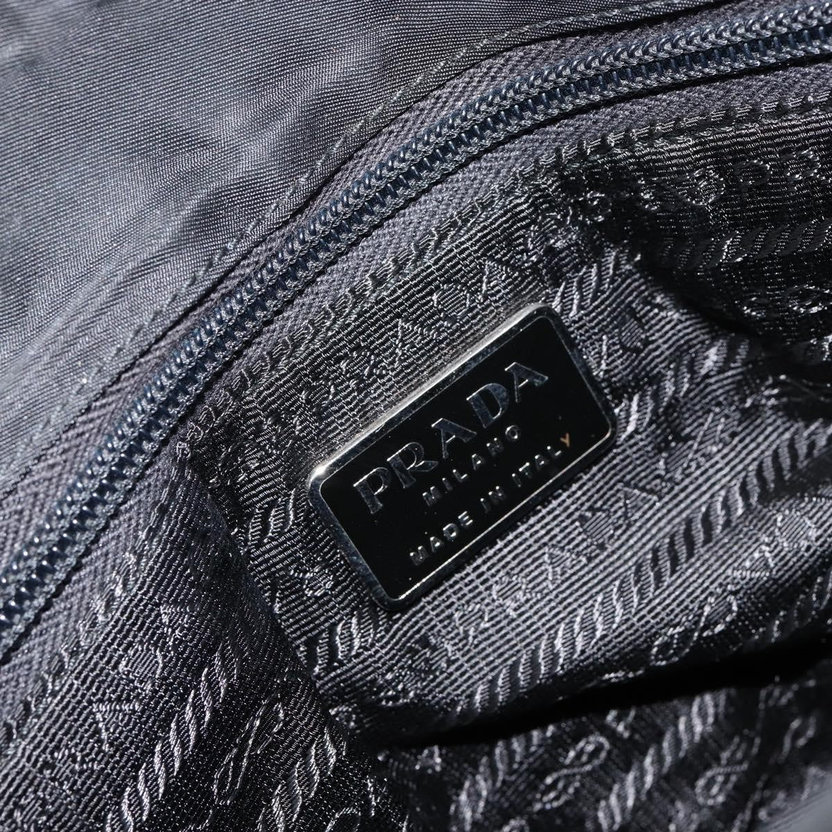 Prada Vintage Tote Tessuto Black Nylon Tote Bag Bag (Pre-Owned)