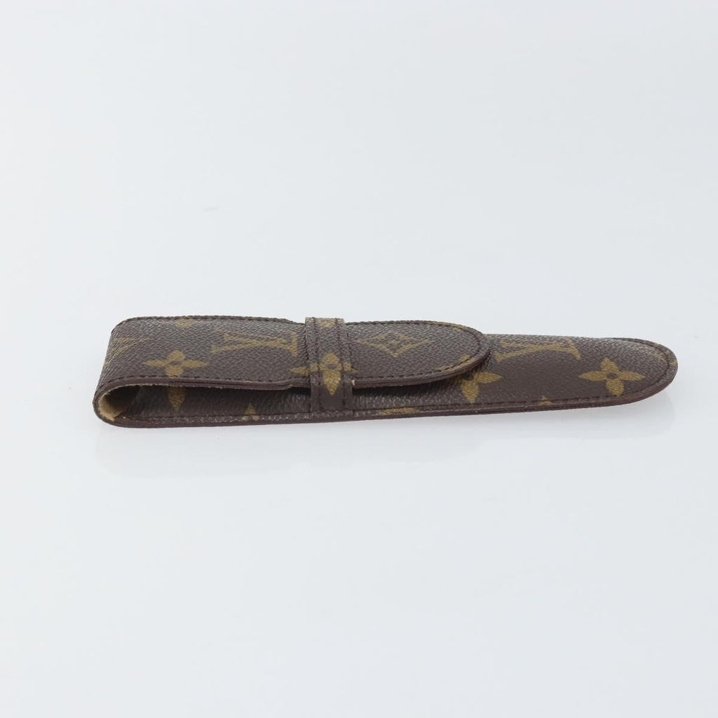 Louis Vuitton Etui À Stylo Canvas Brown Canvas Clutche & Pouche Bag (Pre-Owned)