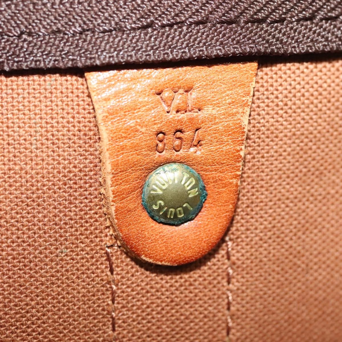 Louis Vuitton Keepall Bag Monogram Canvas Brown Canvas Travel Bag Bag (Pre-Owned)