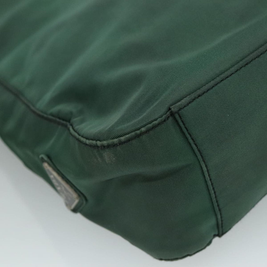 Prada Vintage Shoulder Bag Tessuto Green Nylon Shoulder Bag Bag (Pre-Owned)