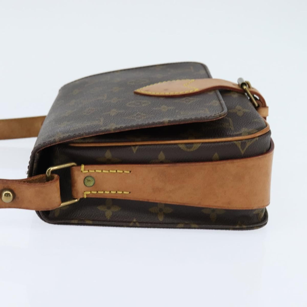 Louis Vuitton Cartouchiere Handbag Monogram Canvas Brown Canvas Shoulder Bag Bag (Pre-Owned)