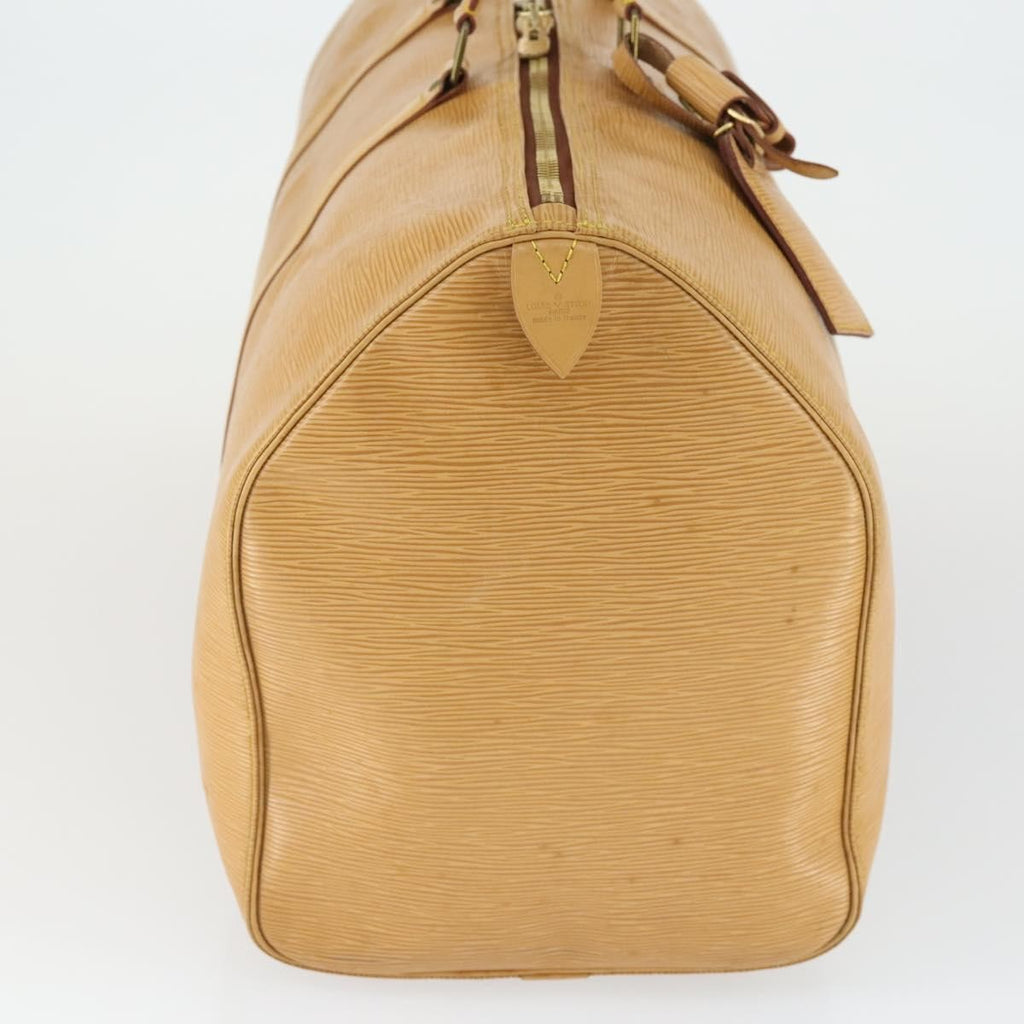 Louis Vuitton Keepall Bag Epi Leather Beige Leather Travel Bag Bag (Pre-Owned)
