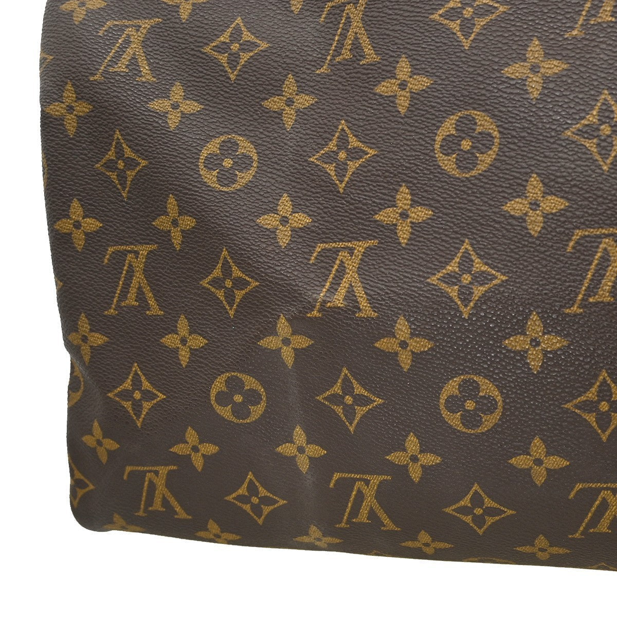 Louis Vuitton Speedy Handbag Monogram Canvas Brown Canvas,Leather Handbag (Pre-Owned)