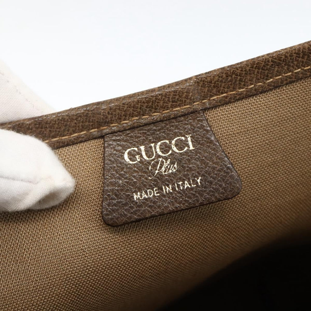 Gucci Ophidia Front Pocket Shopper Tote Gg Coated Canvas Beige Canvas Tote Bag Bag (Pre-Owned)