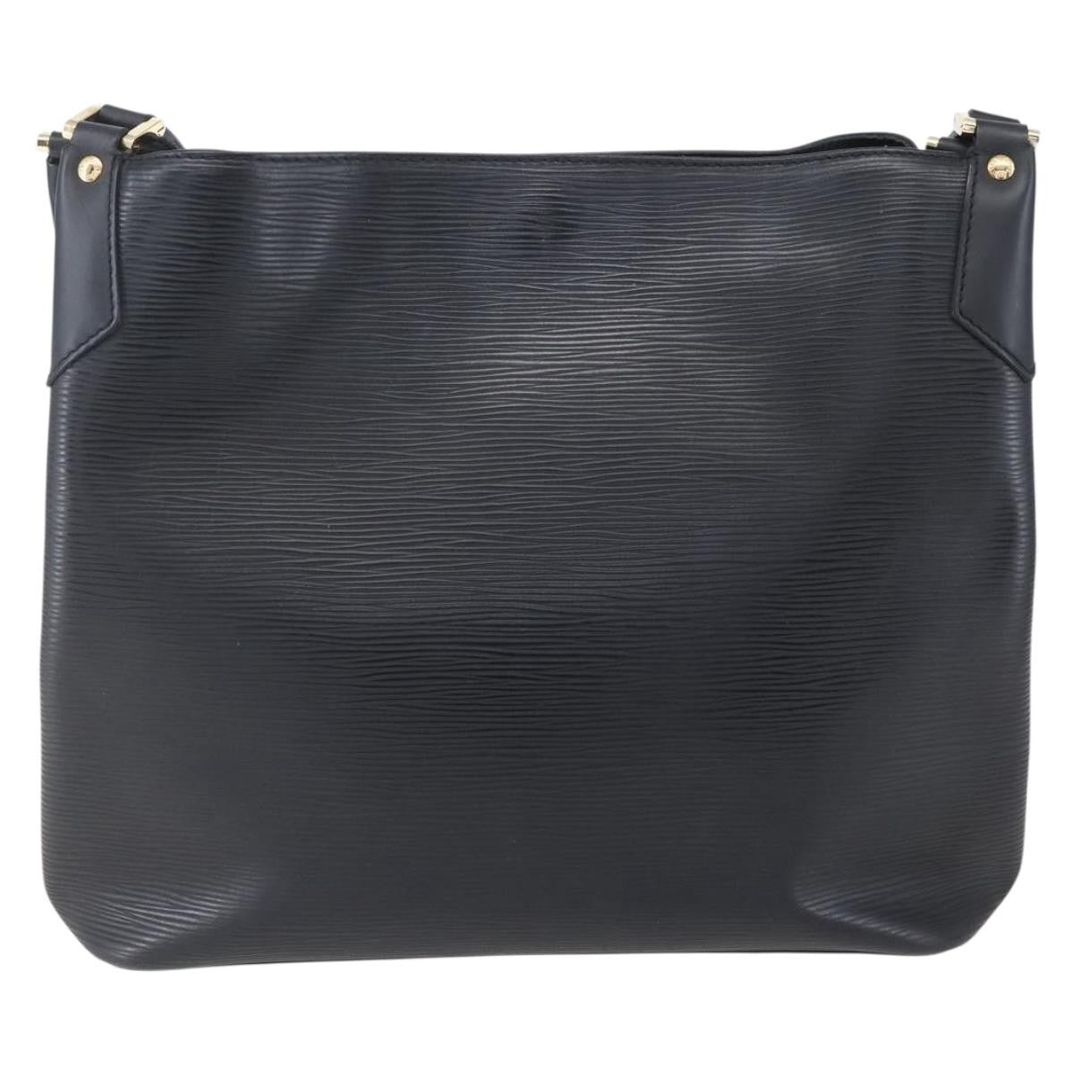 Louis Vuitton Mandara Handbag Epi Leather Black Leather Shoulder Bag Bag (Pre-Owned)