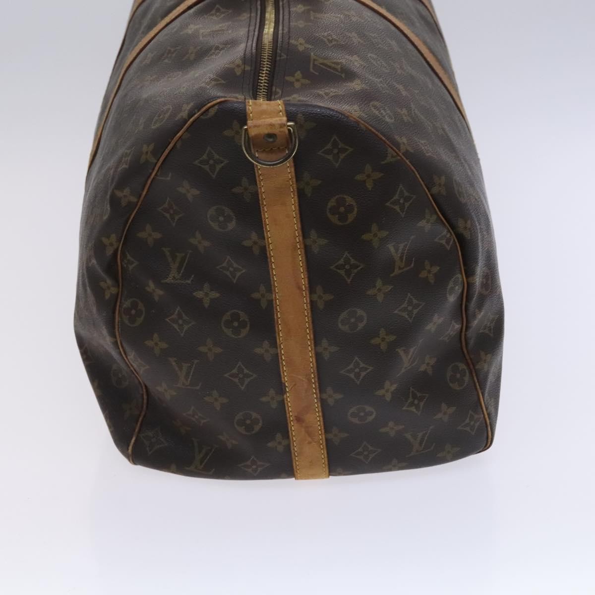 Louis Vuitton Keepall Bandouliere Bag Monogram Canvas Brown Canvas Travel Bag Bag (Pre-Owned)
