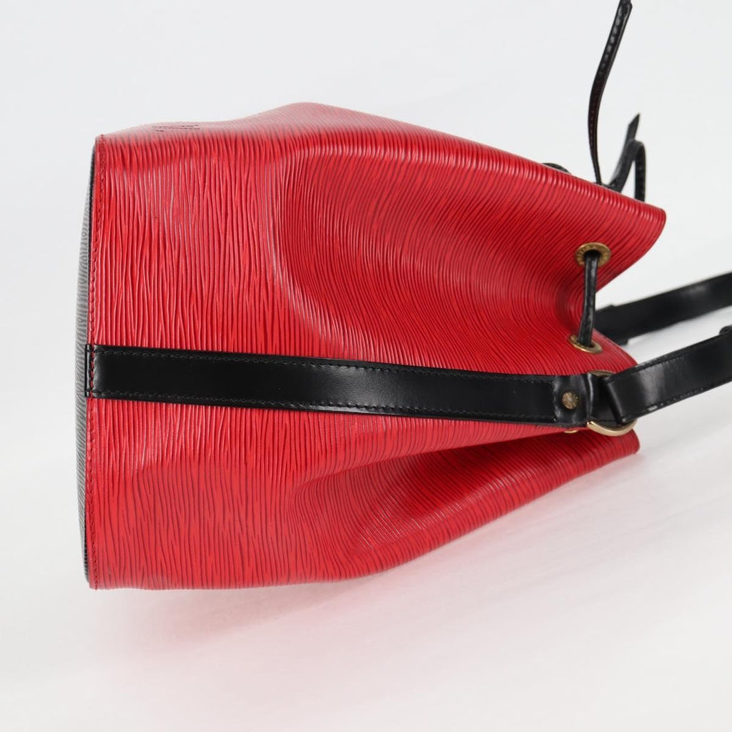 Louis Vuitton Bicolor Petit Noe Handbag Epi Leather Red Leather Shoulder Bag Bag (Pre-Owned)