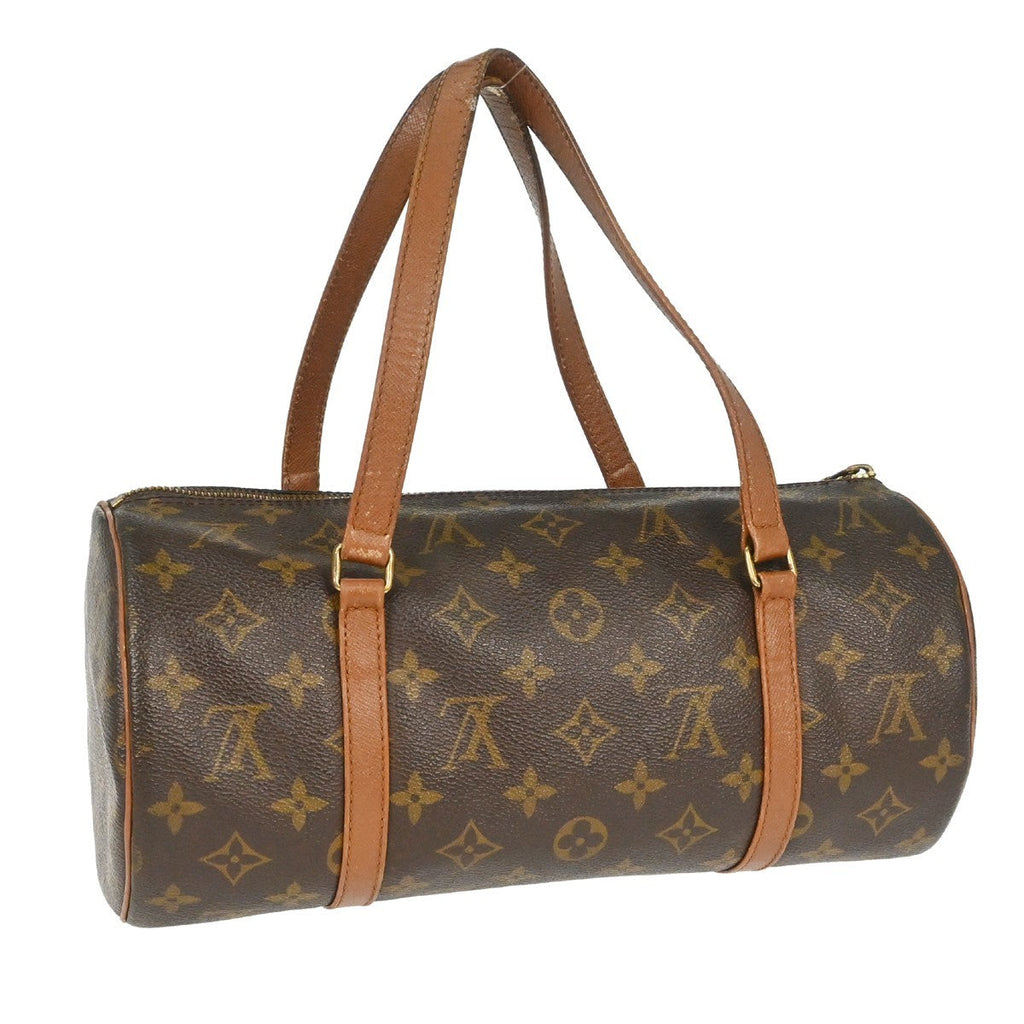 Louis Vuitton Papillon Handbag Monogram Canvas Brown Canvas Handbag (Pre-Owned)