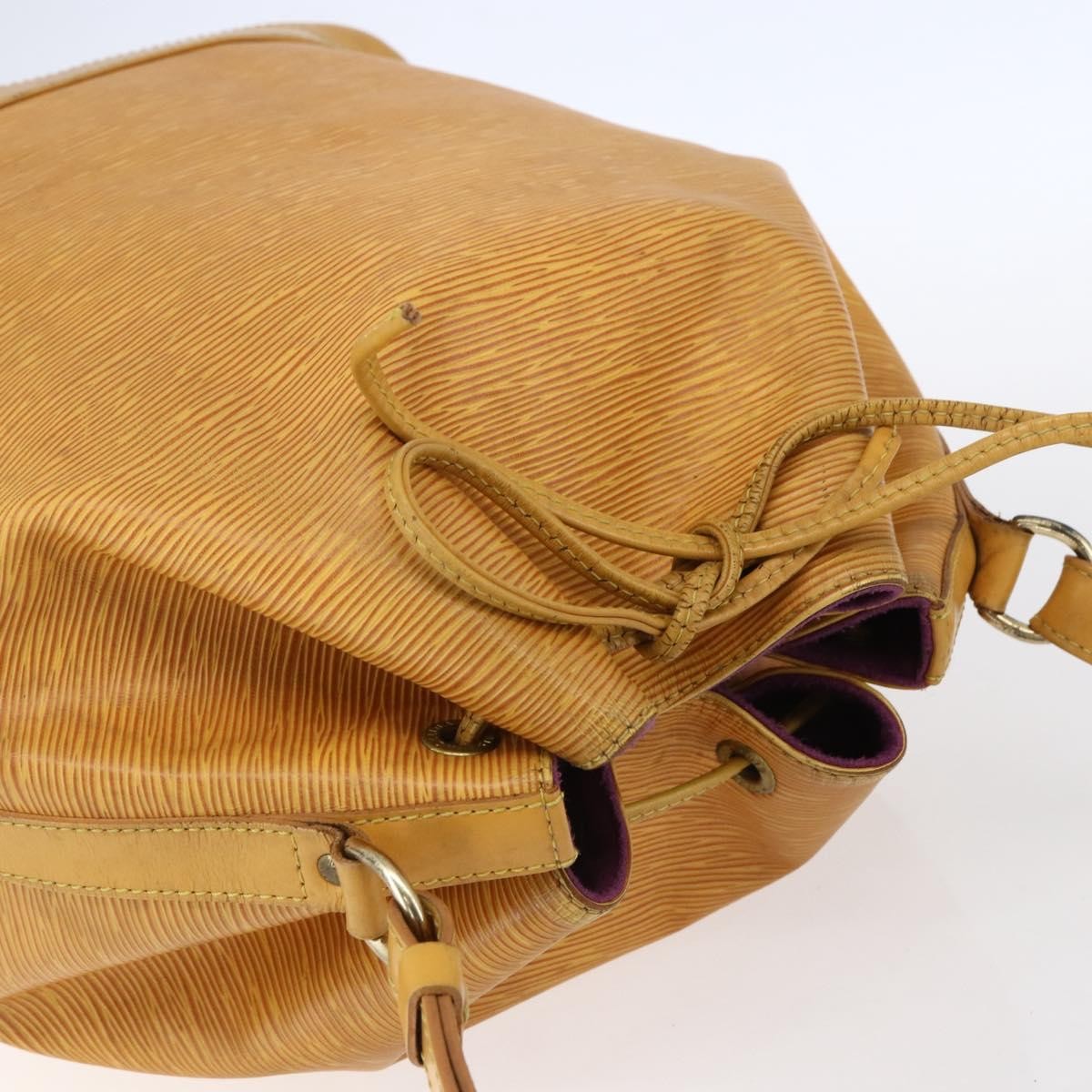 Louis Vuitton Petit Noe Nm Handbag Epi Leather Yellow Leather Shoulder Bag Bag (Pre-Owned)