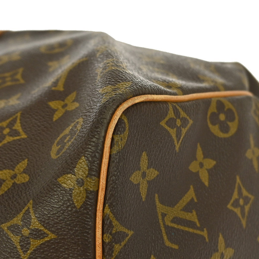Louis Vuitton Keepall Bag Monogram Canvas Brown Canvas Travel Bag Bag (Pre-Owned)